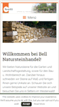 Mobile Screenshot of bell-naturstein.de
